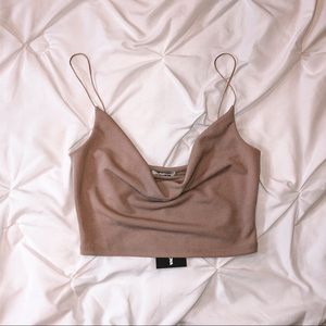 Women’s Fashion Nova Crop Top - Nude